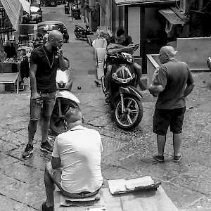 Scene from back streets of Naples