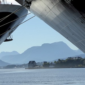 Bows Touching Ceremony, Holland America Line, Alesund, Norway