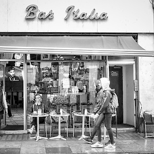The famous Bar Italia in Frith Street