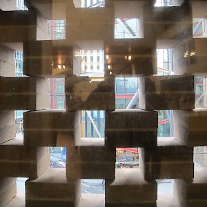 view from inside the new Tate extension: