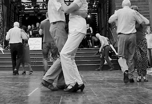 Southbank on August Bank holiday: detail of dancers. I thought the details were more interesting than the whole.